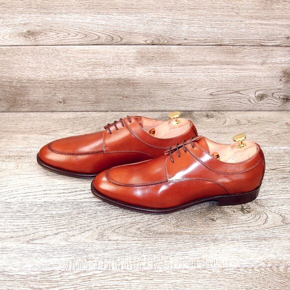 * NIB * $475 Nordstrom ZELLI Italia 9.5 M Italian Derby Rust * add $15 Trees main image 10